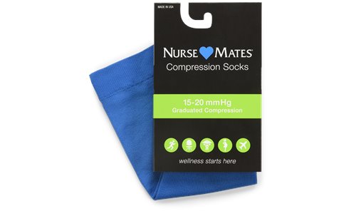 Electric Blue Nurse Mates Medical Compression Microfiber 